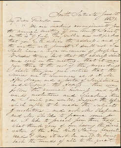 Letter from Samuel Joseph May, South Scituate, [Massachusetts], to William Lloyd Garrison, 1839 June 15