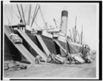 Loading cotton for export