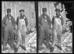 Two men at the East Portal of the Moffat Tunnel