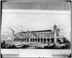 Architectural drawing of the Hall of Congresses