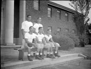 Howard University football team [acetate film photonegative]