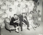 Group photograph in a home