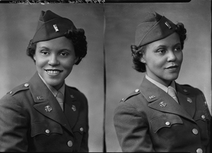 Miss (Lt.) Alma Jackson [in uniform] : [acetate film photonegative]