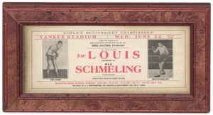 Thumbnail for Advertisement for boxing match between Joe Louis and Max Schmeling