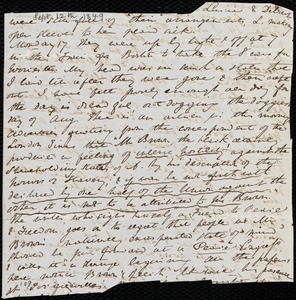 Partial journal entries by Anne Warren Weston, Friday 14 [through] Monday 18 [Sept. 1849?]