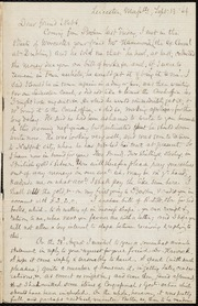 Letter to] Dear friend Webb [manuscript