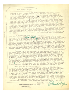 Letter from Blanche Watson to Georgia Compton