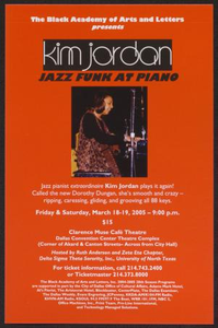 Flyer: Kim Jordan Jazz Funk at Piano