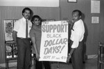 Black Dollar Days staff helping to promote the event, Los Angeles, 1983