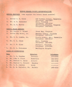 Prince Edward County Representatives