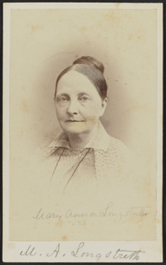 Carte-de-visite portrait of Mary Anna Longstreth