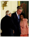 Benjamin and Frances Hooks with President George W. Bush