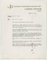 Inter-Office Memo, March 6, 1974