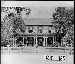 Photograph of home of Mrs. James Penman Gardner, located on Milledge Road, Augusta, Richmond County, Georgia, ca. 1880