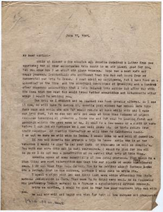 Letter from Dr. Edwin D. Moten to Myrtle Moten Dabney, June 18, 1946