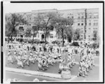 [WAC band, from Des Moines, Iowa, marching]