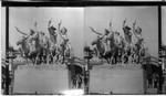 Shooting up a Western Town," a striking Group at the Entrance to the Pike. Louisiana Purchase Exposition