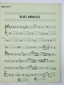 Bernstein, Leonard / TELEVISION - OMNIBUS JAZZ SHOW 1955 (ARR. Bernstein), Saxophone PART used by Bernstein, Leonard.