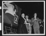 Charlotta Bass and other Progressive Party candidates on the campaign trail, 1952, Los Angeles(?)