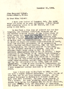 Letter from W. E. B. Du Bois to Margaret Deland