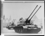 Moscow--47th October Revolution anniversary celebrations, Moscow garrison parade on the Red Square Tanks of Kantemirovka(?) division /