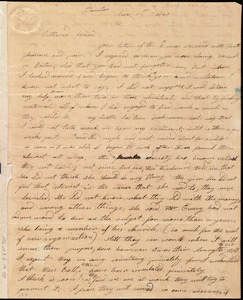 Letter from Jerusha L. Bird, Taunton, [Mass.], to Maria Weston Chapman, Nov. 1st, 1840