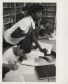 Children in Ida Fisher Jr. High School library