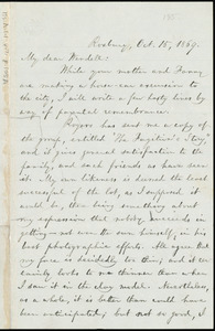 Letter from William Lloyd Garrison, Roxbury, [Mass.], to Wendell Phillips Garrison, Oct. 15, 1869