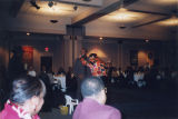 Actors participate in an Ethnic Alumni Association scholarship fundraiser, 2002