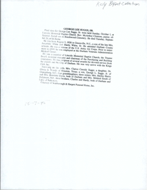 Funeral Programs: Suggs, Suitt, Summers, Sutton