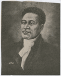 Illustrated portrait of Crispus Attucks, hero of the Boston Massacre in 1770