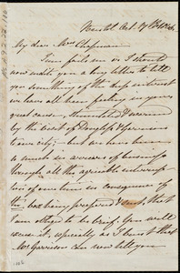 Letter from Mary Carpenter, Bristol, [England], to Maria Weston Chapman, Oct. 17th, 1846