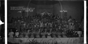 "In a Garden of Flowers" Metropolitan A.M.E. Sunday School, Sept. 16 '35 Written and Directed by Mrs Claudia McConnell. [cellulose acetate photonegative, banquet camera format]