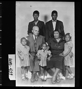 Photograph of Mrs. Frankie Brown with family, Washington County, Georgia, 1951