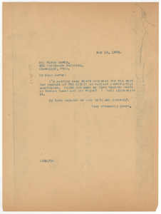 Letter from W. E. B. Du Bois to Harry E. Davis