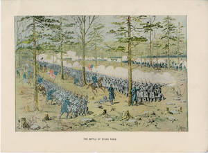 The Battle of Stone River [color print]