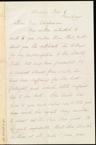 Letter from Anna Loring, Beverly, [Mass.], to Maria Weston Chapman, Dec. 6, Sunday