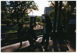 Walkathon Attendants on Bench