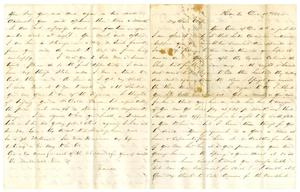 Letter from David Fentress to his wife Clara, December 18, 1864