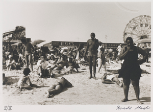 Thumbnail for Untitled--People on Beach with Ferris Wheel, from the portfolio Photographs of New York