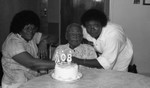 Centinela Park Convalescent Hospital birthday celebration, Los Angeles, 1985