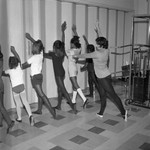 Children practice dance, Los Angeles, 1972