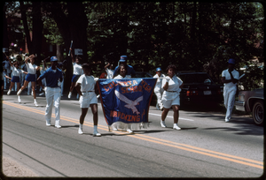 Atlanta, Georgia: 1988 West End Festival. Marching band in parade