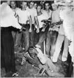 Race riot at the Fairgrounds swimming pool, St. Louis, Missouri, June 21, 1949