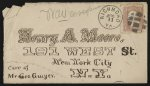 [Envelope from Cornelius V. Moore to Henry A. Moore, 191 West Street, New York City, N.Y., care of Mr. Geo. Gwyer, postmarked Richmond, Virginia]