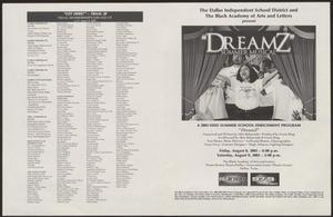 Program: Dreamz Summer Musical