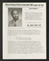 Committee, Program, and Conference Files. National Conference of Black and Non-White YMCA Laymen and Staff (BAN-WYS): Reports and conference materials, 1969-1978. (Box 6, Folder 3)