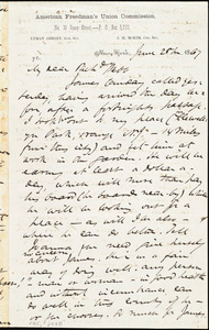 Letter from James Miller M'Kim, New York, to Richard Davis Webb, June 28th 1867