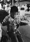 Young boy with refreshment