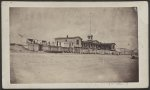 View of the Provost buildings, Hilton Head, S.C. Discription: Built on the bank of the Broad River, (Port Royal Bay.) The rear building for prisoners. The front building for the Provost Marshall General and assistants, as office rooms /